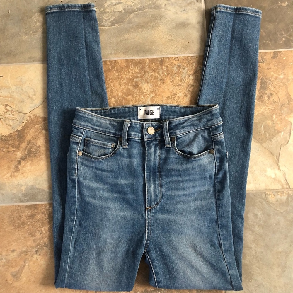 High Waisted Paige Skinny Jeans